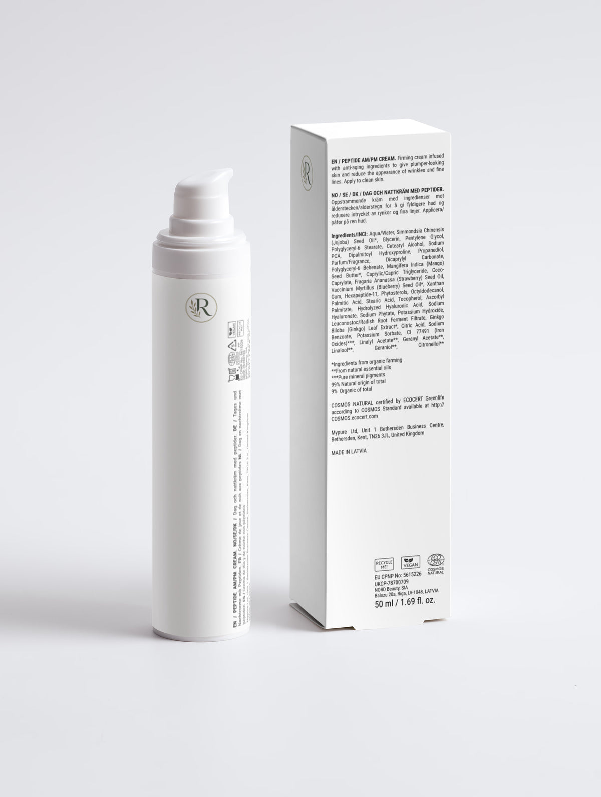 Anti-Aging Creme mit Peptiden Tag und Nacht vegan
