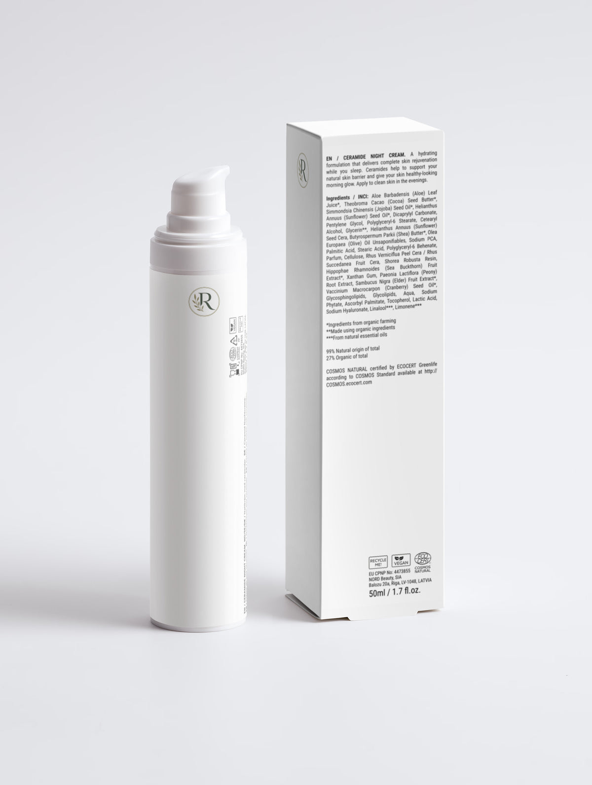Ceramid Nachtcreme mit Hyaluronsäure vegan