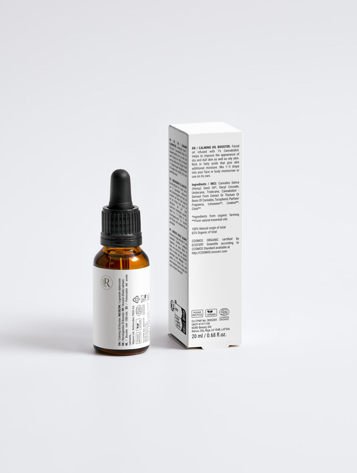 Gesichtsöl mit CBD beruhigend für trockene Haut bio