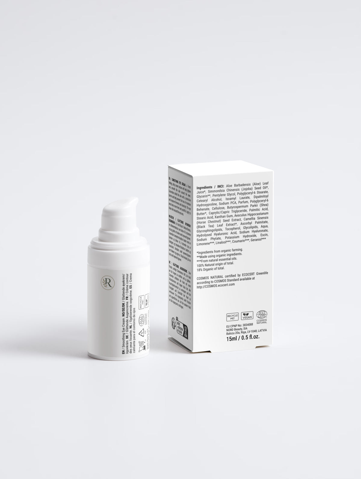 Glättende Augencreme mit Hyaluronsäure, vegan